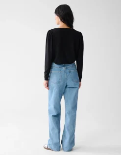 Shoeby Glitter Waterval Top Zwart<DAMES Tops