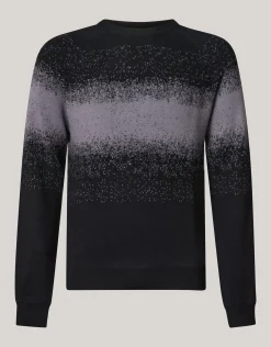 Shoeby Gradient Trui Zwart<Heren Truien En Sweaters