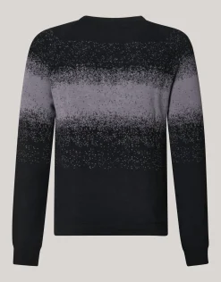Shoeby Gradient Trui Zwart<Heren Truien En Sweaters