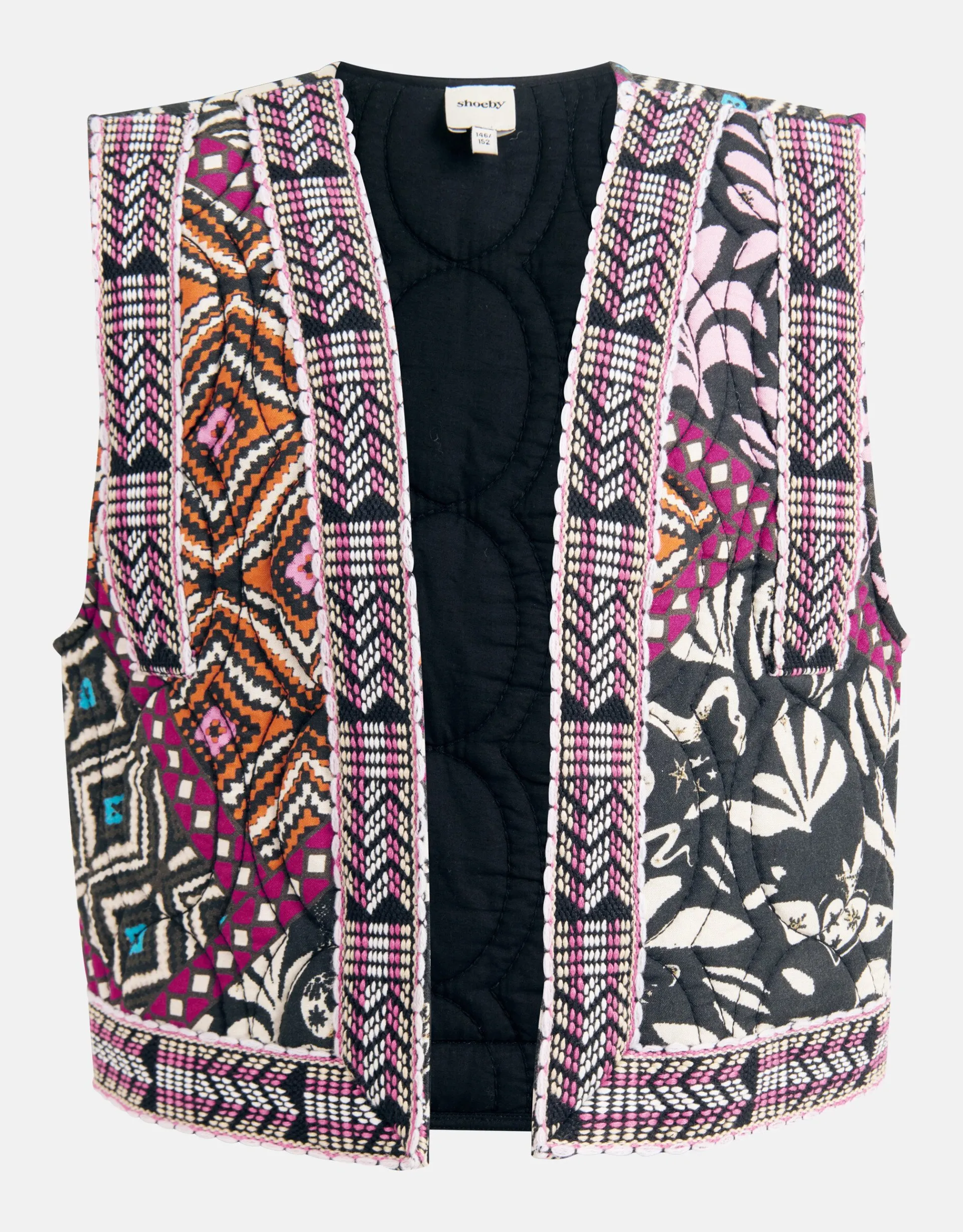 Shoeby Grafisch Gilet Zwart< Gilets