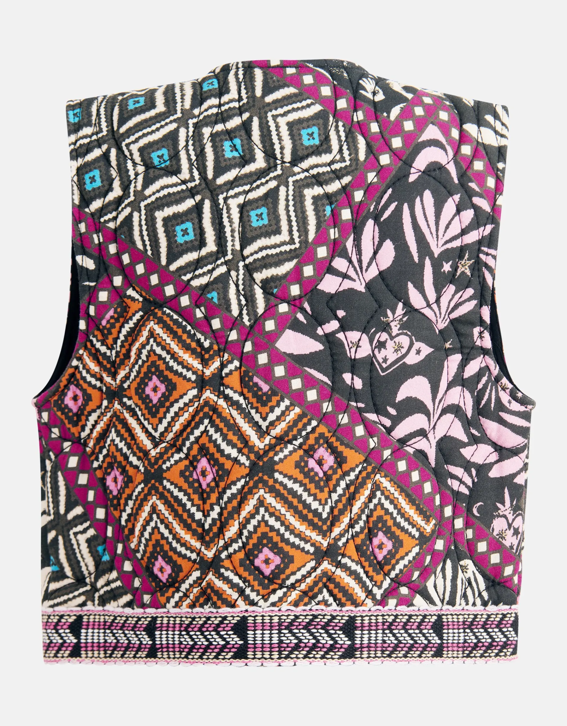 Shoeby Grafisch Gilet Zwart< Gilets