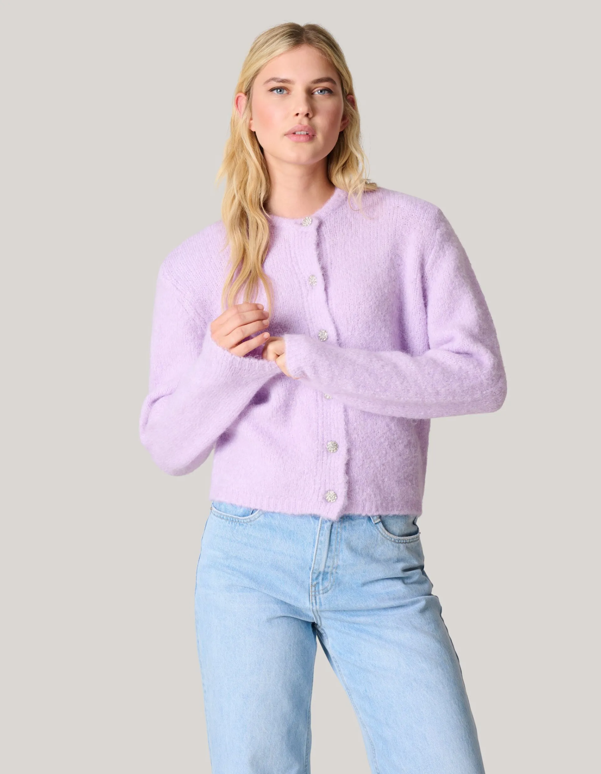 Shoeby Harig Vest Lichtpaars<DAMES Truien En Sweaters