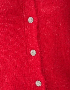 Shoeby Harig Vest Rood<DAMES Truien En Sweaters
