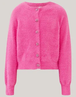 Shoeby Harig Vest Roze By Lizzy< Gebreide Truien