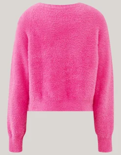 Shoeby Harig Vest Roze By Lizzy< Gebreide Truien
