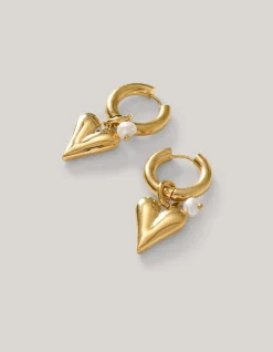 Shoeby Hart Oorbellen Goud<DAMES Sieraden