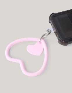 Shoeby Hart Telefoonkoord Lichtroze< Overige Accessoires