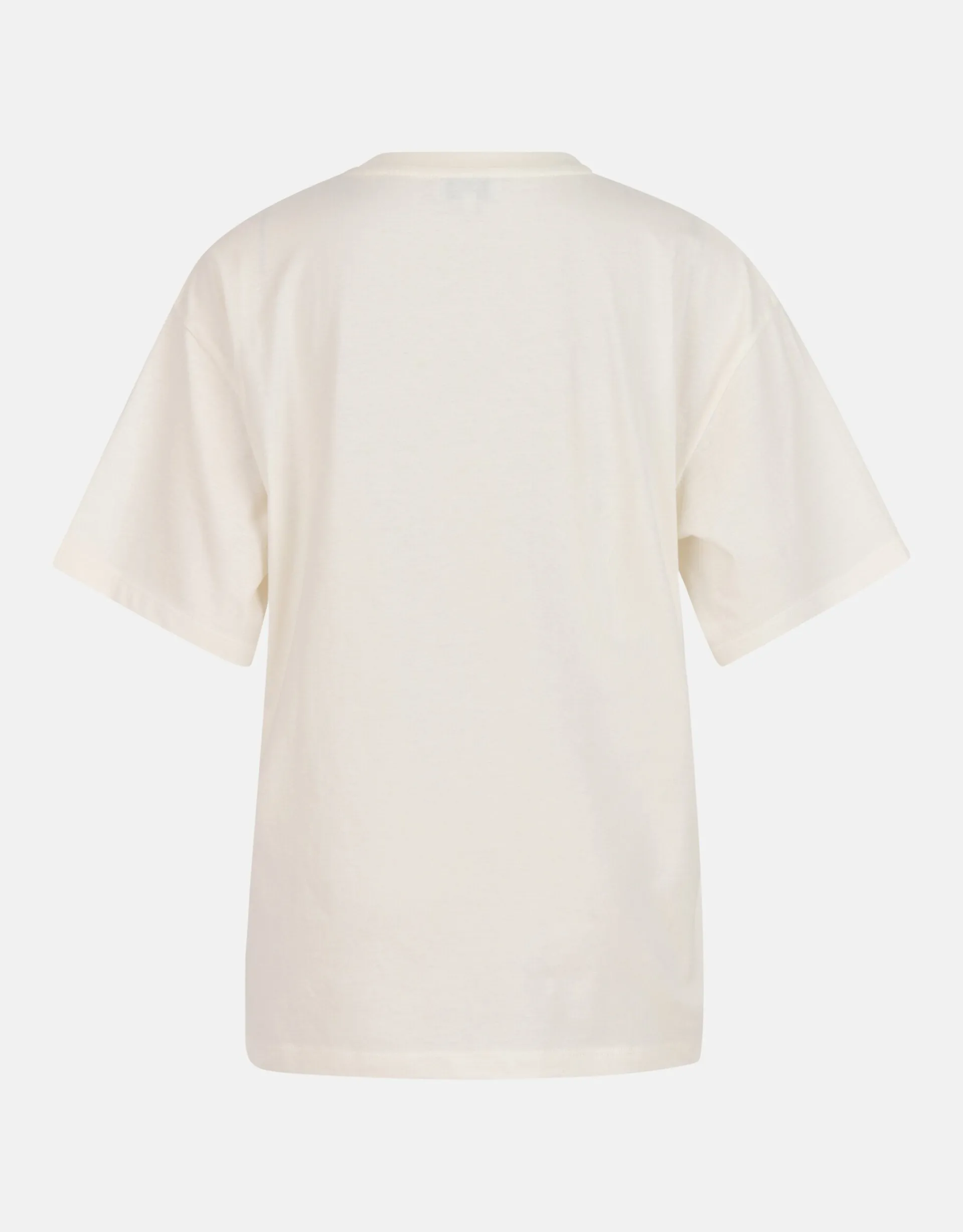 Shoeby Heart Artwork T-shirt Gebroken Wit<DAMES T-Shirts