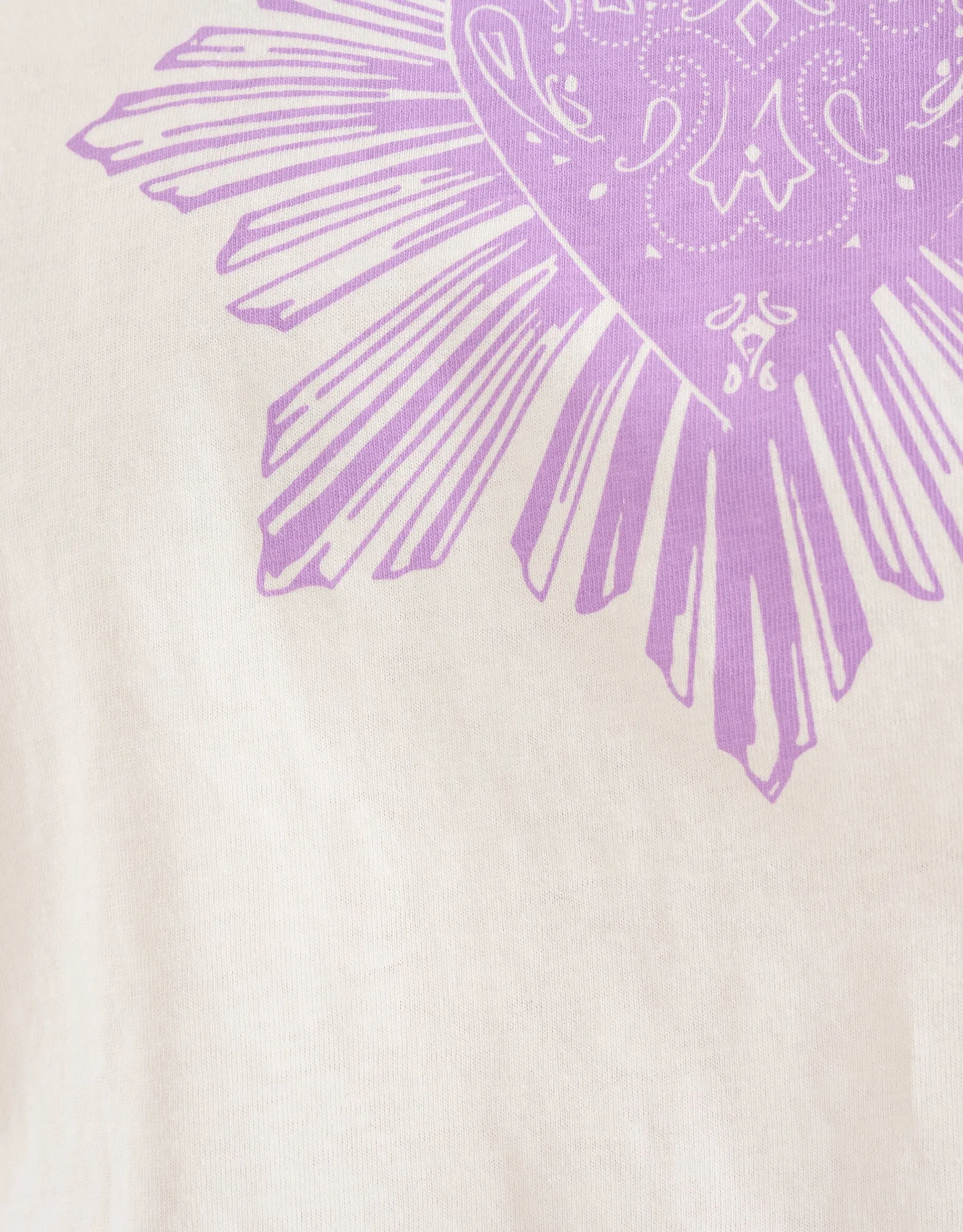 Shoeby Heart Artwork T-shirt Gebroken Wit<DAMES T-Shirts