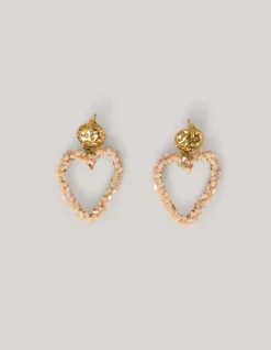 Shoeby Heart Beaded Oorbellen<DAMES Sieraden