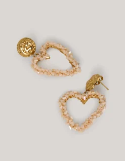 Shoeby Heart Beaded Oorbellen<DAMES Sieraden