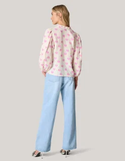 Shoeby Heart Blouse Gebroken Wit<DAMES Blouses