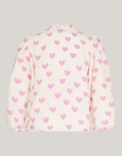 Shoeby Heart Blouse Gebroken Wit<DAMES Blouses