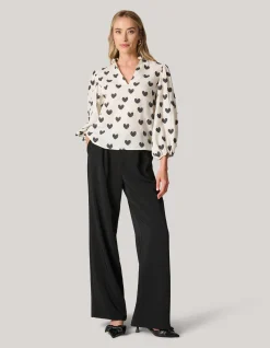 Shoeby Heart Blouse Gebroken Wit<DAMES Blouses