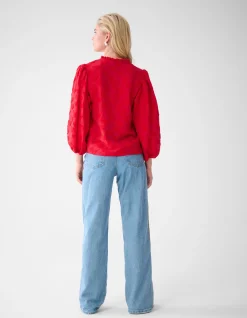 Shoeby Heart Blouse Rood<DAMES Blouses