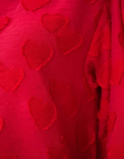Shoeby Heart Blouse Rood<DAMES Blouses