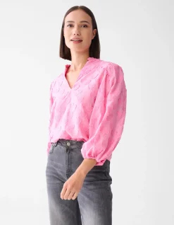 Shoeby Heart Blouse Roze<DAMES Blouses