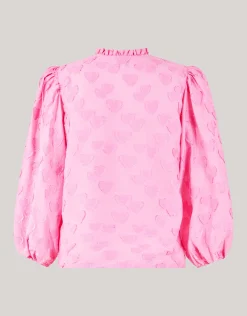 Shoeby Heart Blouse Roze<DAMES Blouses