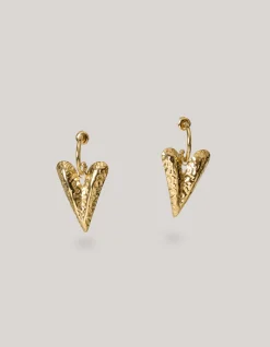 Shoeby Heart Charm Oorbellen Goud<DAMES Sieraden