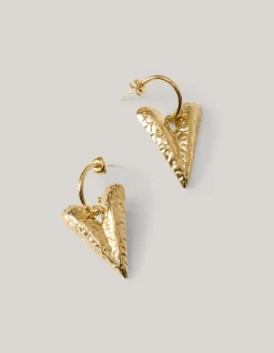 Shoeby Heart Charm Oorbellen Goud<DAMES Sieraden