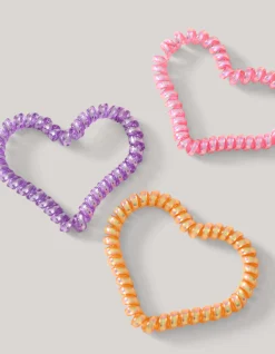 Shoeby Heart Haarelastiekjes Multicolor< Haaraccessoires