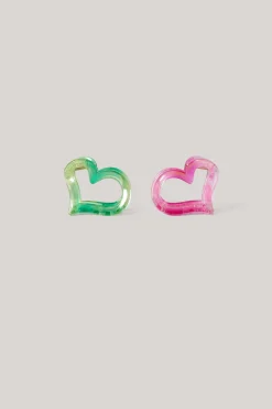 Shoeby Heart Haarklemmen Multicolor< Haaraccessoires