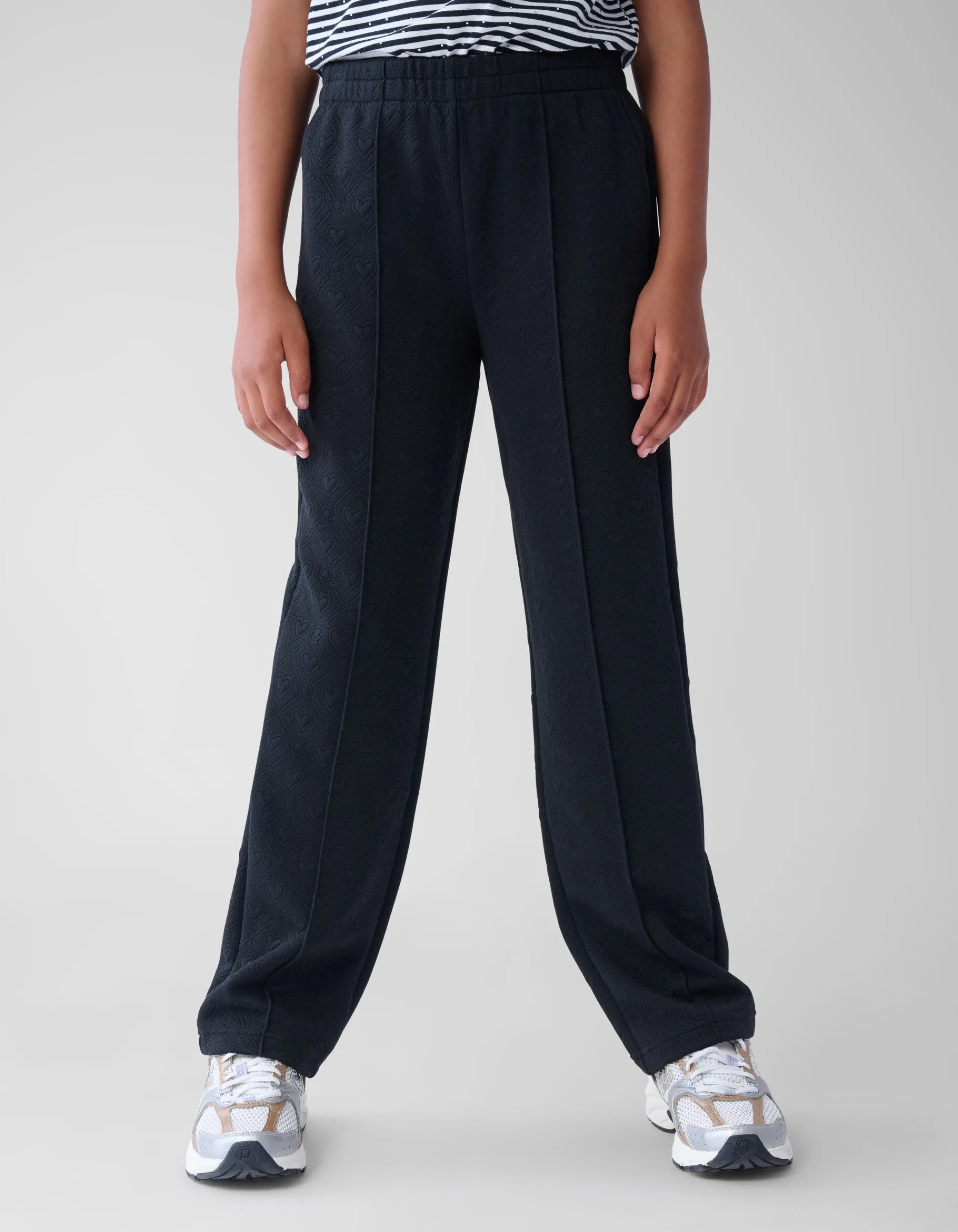 Shoeby Heart Jacquard Broek Zwart< Broeken