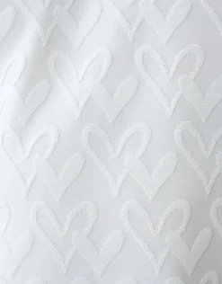 Shoeby Heart Jersey Top Wit< Tops Lange Mouw