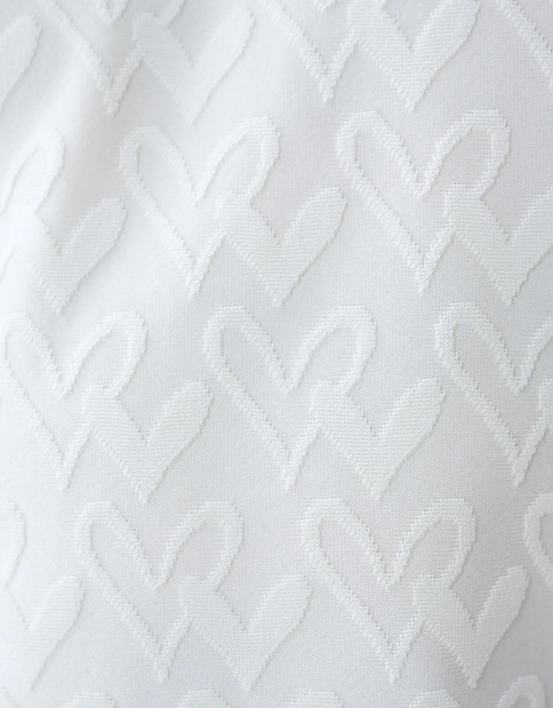 Shoeby Heart Jersey Top Wit< Tops Lange Mouw