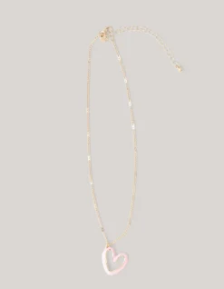 Shoeby Heart Ketting Lichtroze< Sieraden