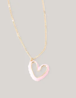 Shoeby Heart Ketting Lichtroze< Sieraden