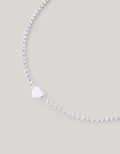 Shoeby Heart Ketting Zilver<DAMES Sieraden