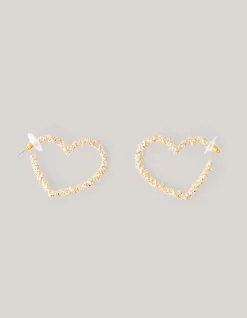 Shoeby Heart Oorbellen Goud<DAMES Sieraden
