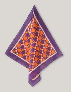 Shoeby Heart Printed Bandana Paars By Furmey<DAMES Overige Accessoires|Overige Accessoires