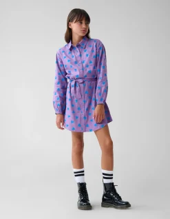 Shoeby Heart Printed Jurk Paars< Jurken