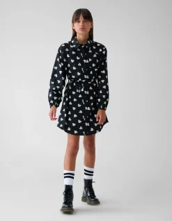 Shoeby Heart Printed Jurk Zwart< Jurken