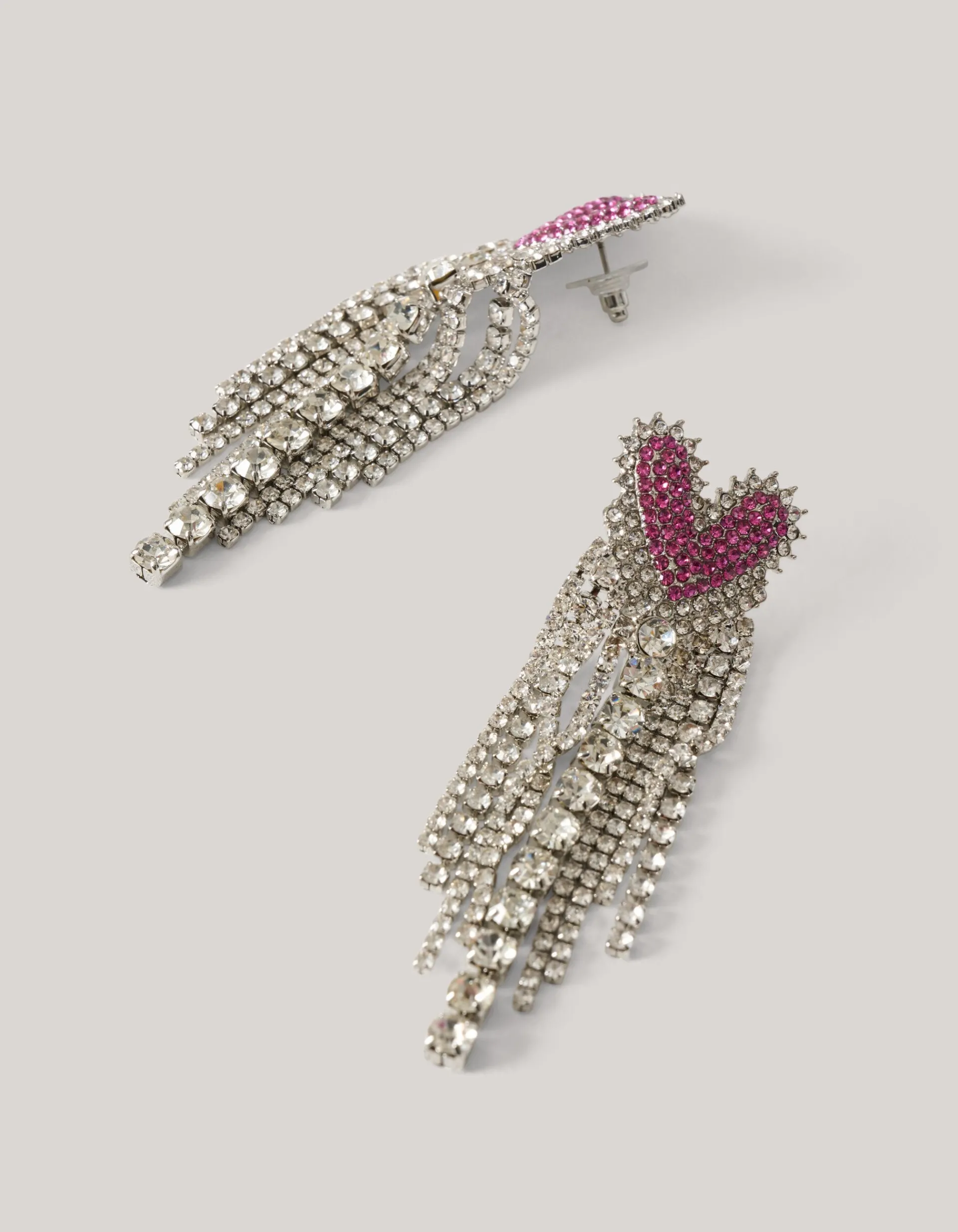 Shoeby Heart Strass Oorbellen<DAMES Sieraden