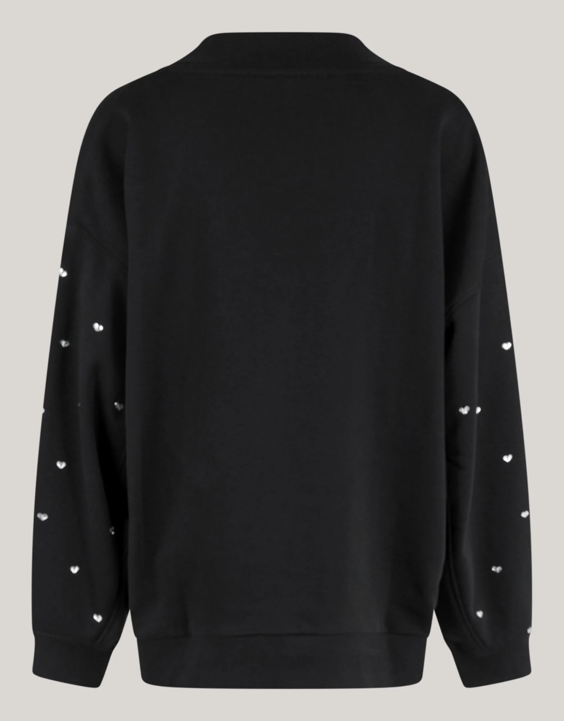 Shoeby Heart Stud Sweater Zwart<DAMES Truien En Sweaters