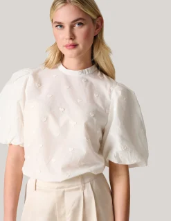 Shoeby Heart Top Gebroken Wit<DAMES Tops|Blouses