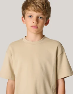 Shoeby Heavy Basis T-shirt Beige< T-Shirts
