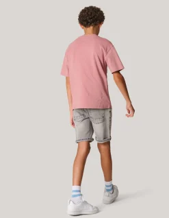 Shoeby Heavy Basis T-shirt Donkerroze< T-Shirts