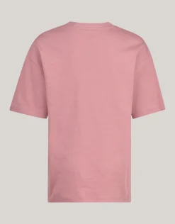 Shoeby Heavy Basis T-shirt Donkerroze< T-Shirts