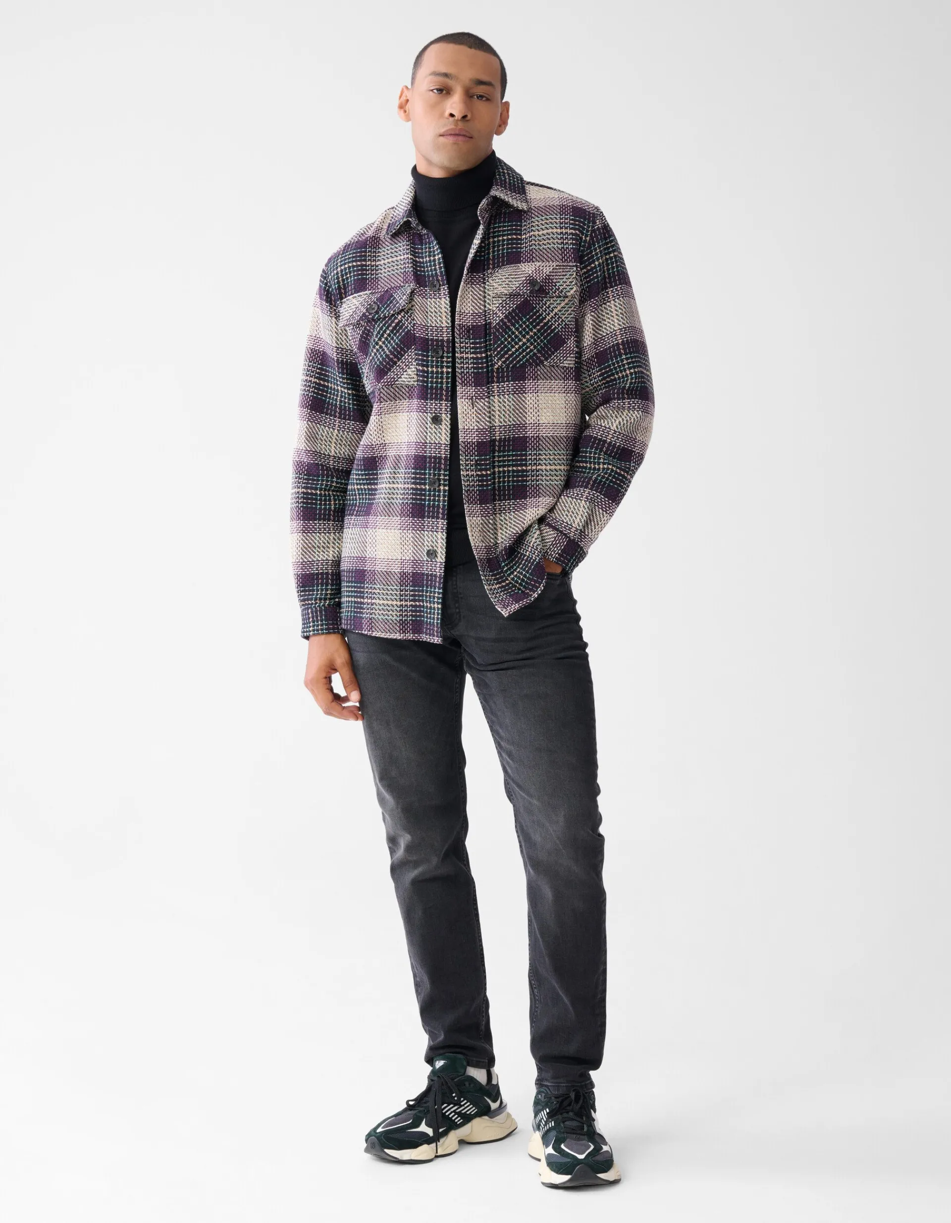 Shoeby Heavy Ruiten Overshirt Donkerrood<Heren Overshirts