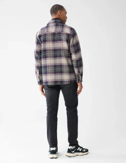 Shoeby Heavy Ruiten Overshirt Donkerrood<Heren Overshirts