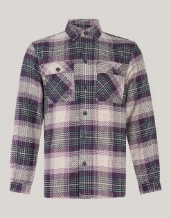Shoeby Heavy Ruiten Overshirt Donkerrood<Heren Overshirts