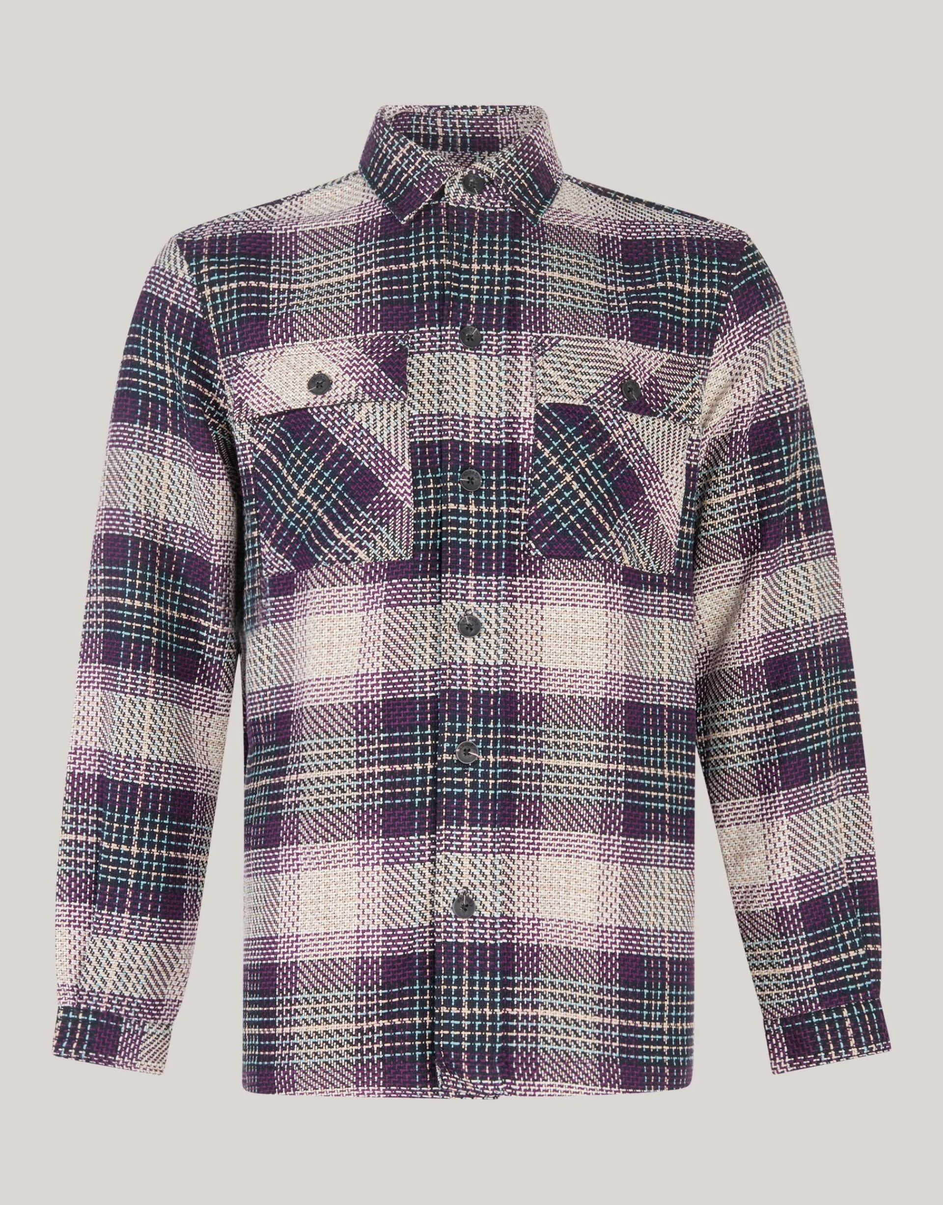 Shoeby Heavy Ruiten Overshirt Donkerrood<Heren Overshirts