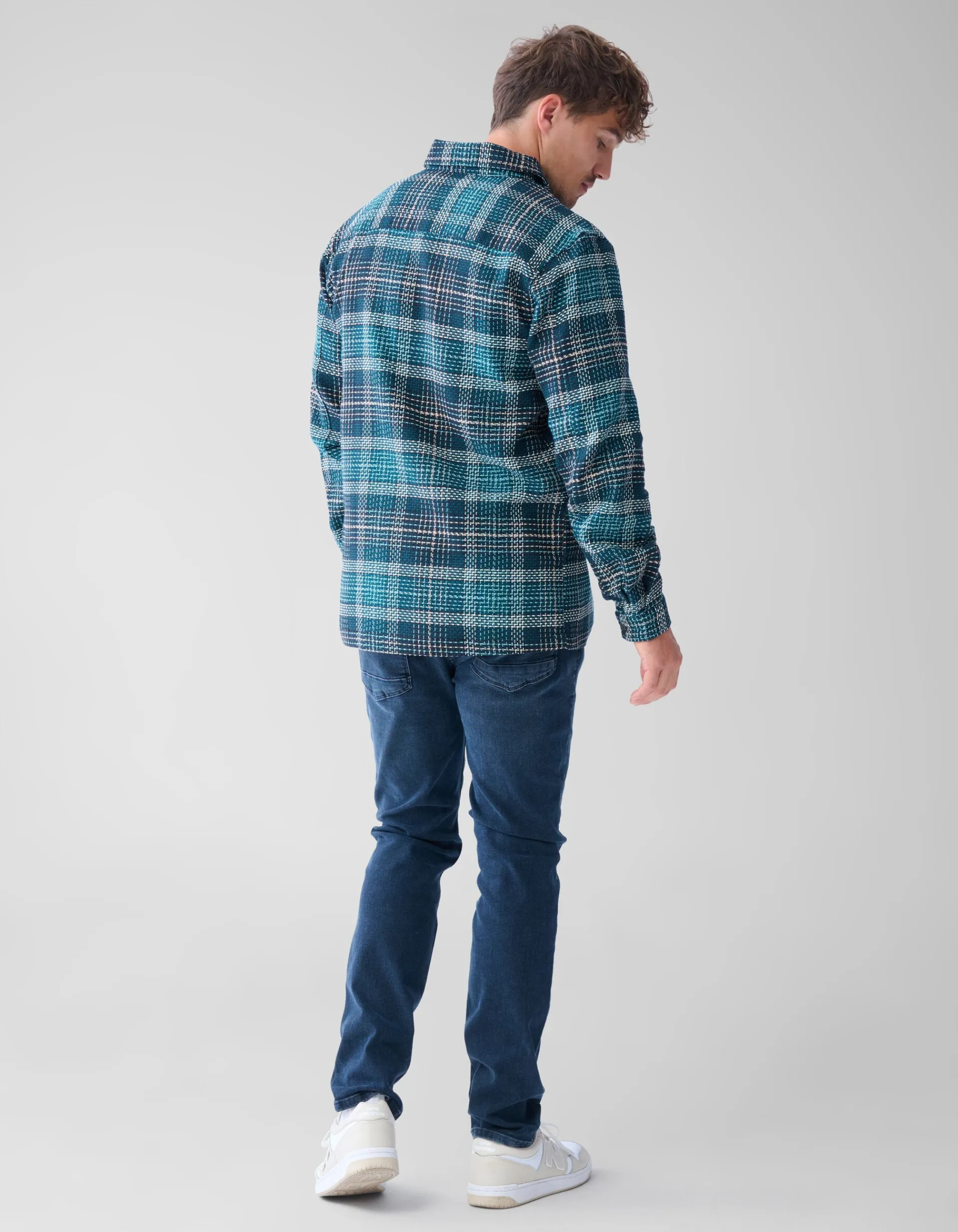Shoeby Heavy Ruiten Overshirt Groen<Heren Overshirts