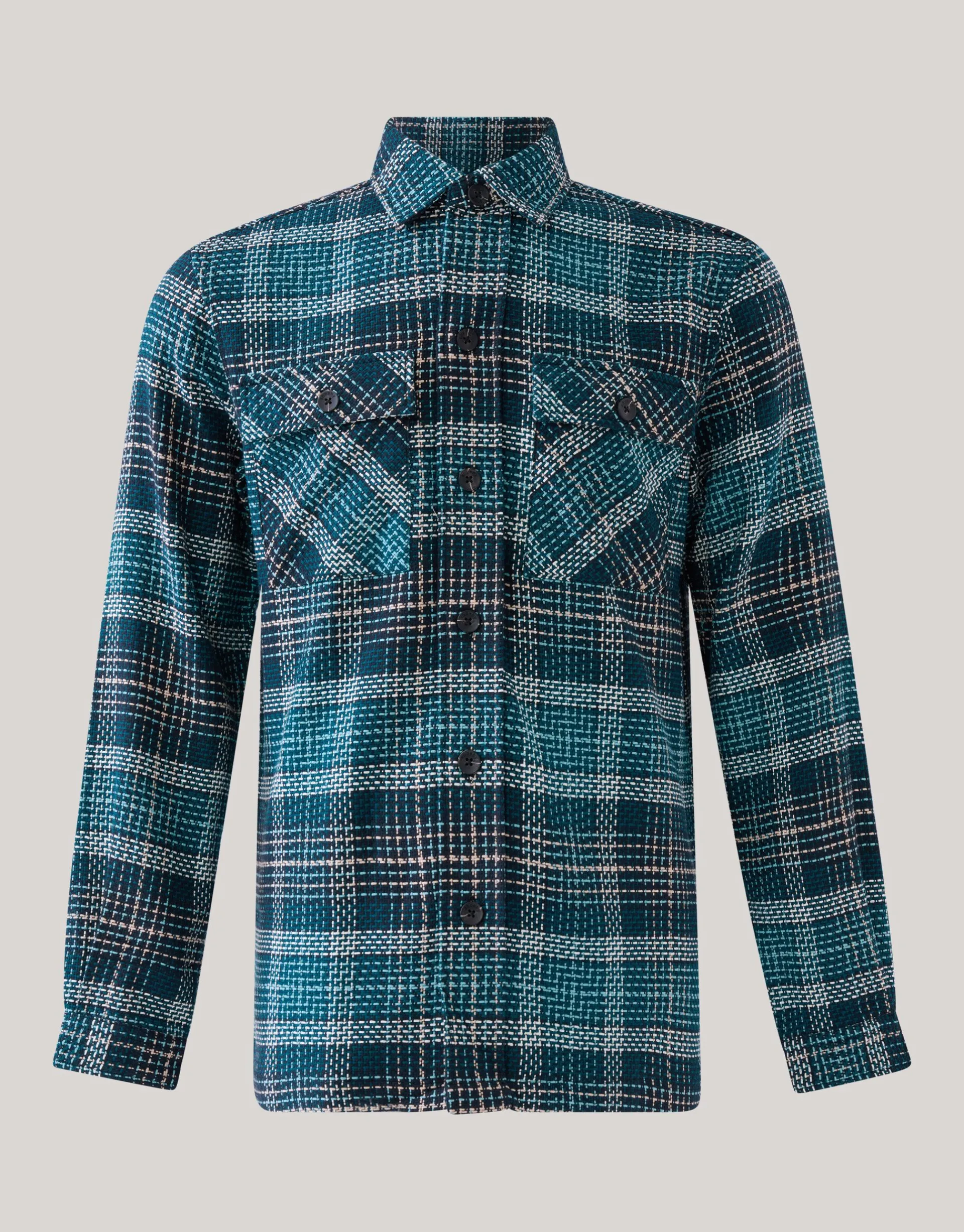 Shoeby Heavy Ruiten Overshirt Groen<Heren Overshirts
