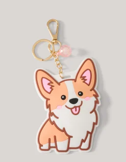 Shoeby Hond Sleutelhanger Wit/Oranje< Sleutelhangers
