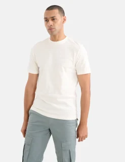 Shoeby Honeycomb T-shirt Wit<Heren T-Shirts En Polo's